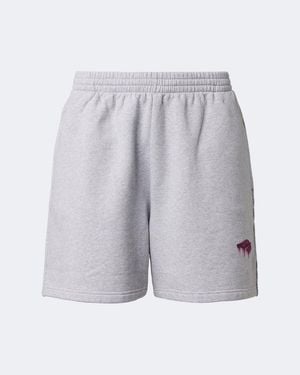 Balenciaga Cotton Jersey Shorts - Grey