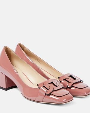 Tod's Patent Leather Court Shoes - Pink