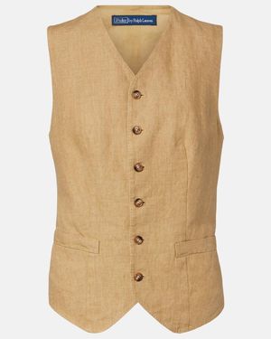 Polo Ralph Lauren Linen Vest - Natural