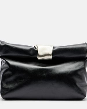 STAUD Clutch Cuff De Piel - Negro