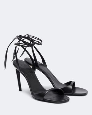 The Attico Sandalen Ora Aus Leder - Schwarz