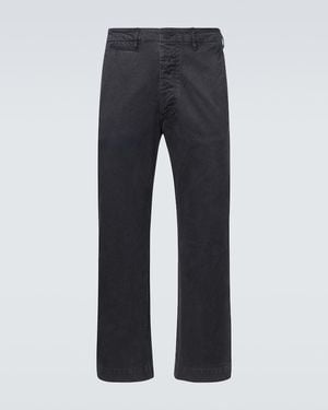 AURALEE Cotton Chinos - Blue