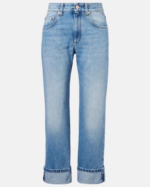 Brunello Cucinelli Low-Rise Straight Jeans - Blau