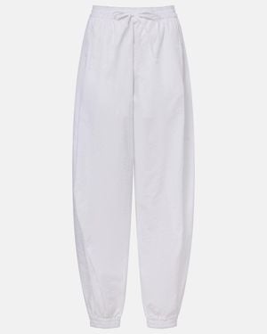 Rohe Cotton-Blend Wide-Leg Trousers - White