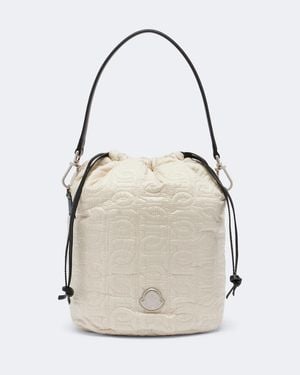 Moncler Gesteppte Bucket Bag Caradoc Small - Natur