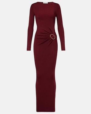 Roland Mouret Gathered Jersey Maxi Dress