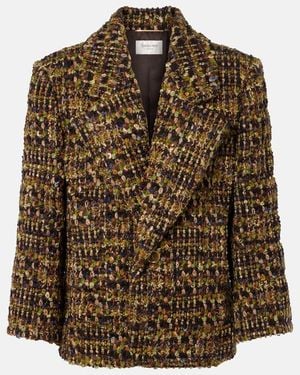 Saint Laurent Wool-Blend Jacket - Brown