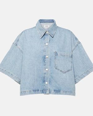 Agolde Rona Box Shirt - Blue