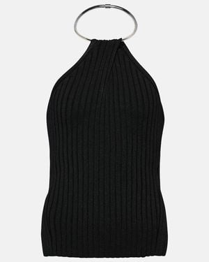 Galvan London Rhea Halterneck Top - Black