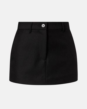 Balenciaga Skort Aus Wolle - Schwarz