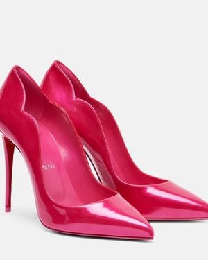 Christian Louboutin Hot Chick 110 Patent Leather Pumps - Pink