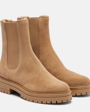 Gianvito Rossi Chester Suede Chelsea Boots - Brown