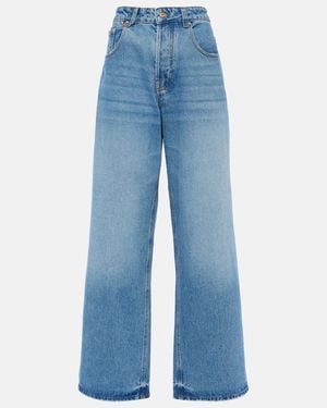 Jacquemus Le De-Nimes Large Wide-Leg Jeans - Blue