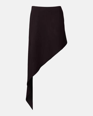 Alaïa Asymmetric Poplin Miniskirt - Black