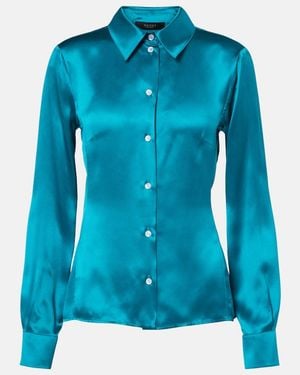 Gucci Silk Satin Shirt - Blue