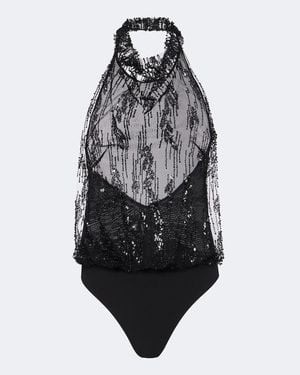 STAUD Verzierter Body Monay - Schwarz