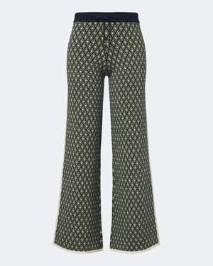 The Upside Viva Juniper Cotton-Blend Wide-Leg Trousers - Green