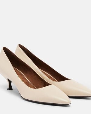Herbert Levine Pump Du Jour Leather Court Shoes - Natural
