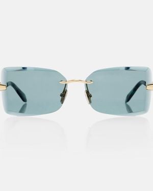BVLGARI Serpenti Viper Rectangular Sunglasses - Blue