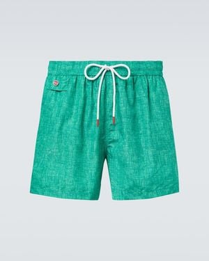 Kiton Logo Swim Trunks - Green