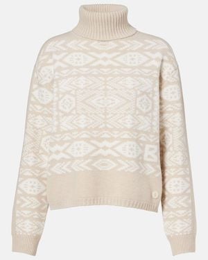 Bogner Nadin Wool And Cotton-Blend Turtleneck Sweater - White