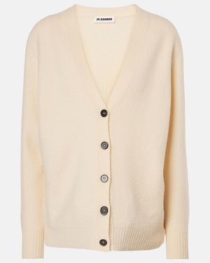 Jil Sander Cardigan Aus Wolle - Natur