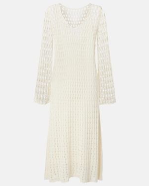 Altuzarra Jemmy Open-Knit Maxi Dress - White