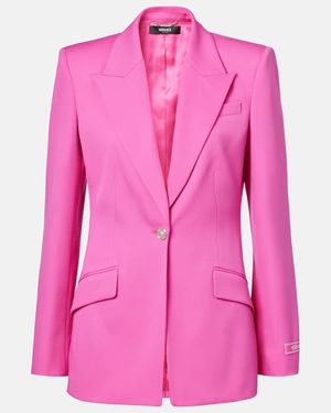 Versace Medusa Wool Blazer - Pink