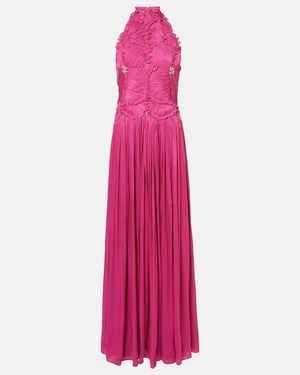 Costarellos Attina Halterneck Gown - Pink