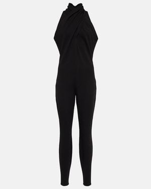 Alaïa Halterneck Crepe Jumpsuit - Black