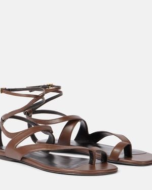 KHAITE Sandalen Aimee Aus Leder - Braun