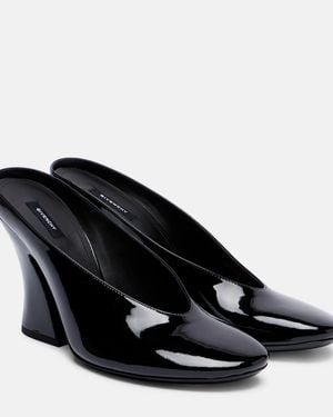 Givenchy Patent Leather Sculptural Court Shoes 95 - Black