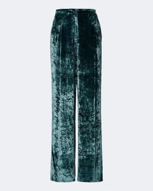 Ulla Johnson Elan Velvet Wide-Leg Pants - Green