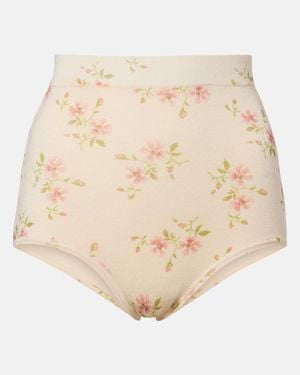 Simone Rocha Bedruckte Shorts - Natur