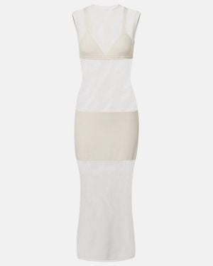 Stella McCartney Crochet Cotton Midi Dress - White