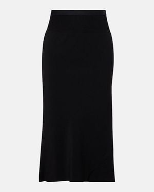 Rick Owens Charmeuse Midi Skirt - Black