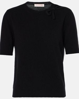 Valentino Virgin Wool T-Shirt - Black