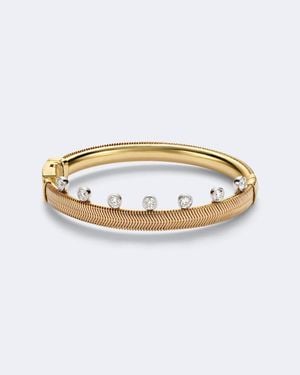 Nikos Koulis Feelings 18Kt And Enamel Bangle With Diamonds - White