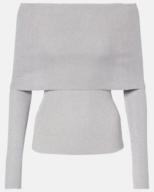 Galvan London Off-Shoulder-Top Corte - Grau