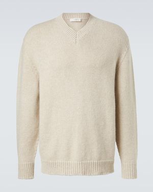 The Row Creed Cashmere Jumper - White