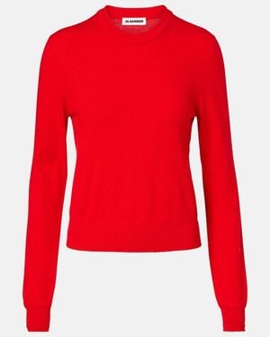 Jil Sander Jersey De Lana Virgen - Rojo