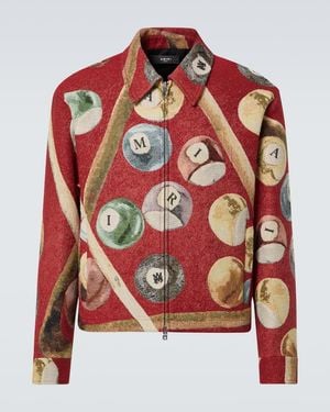 Amiri Billiards Tapestry Blouson - Red
