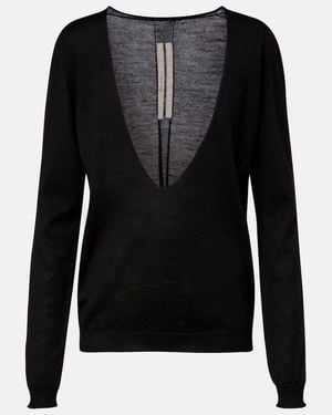 Rick Owens Pullover Extreme Aus Schurwolle - Schwarz