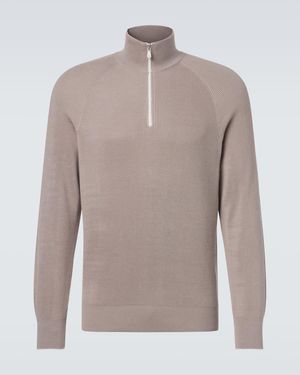 Brunello Cucinelli Pullover Aus Baumwolle - Grau