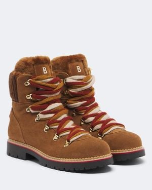 Bogner Schnuerstiefel Andermatt Aus Veloursleder - Braun