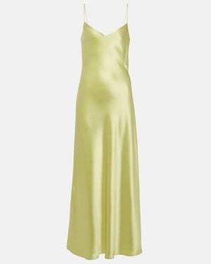 Galvan London Cropped Slip Dress - Green