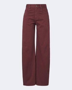 Brunello Cucinelli Monili Barrel-Leg Jeans - Red