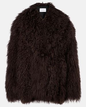 Yves Salomon Shearling Jacket - Black