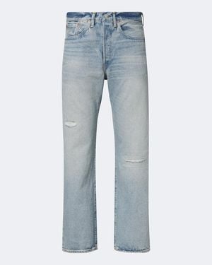RRL Jeans Rectos Con Efecto Desgastado - Azul