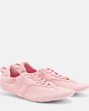 Gucci Baskets Flex En Cuir - Rose